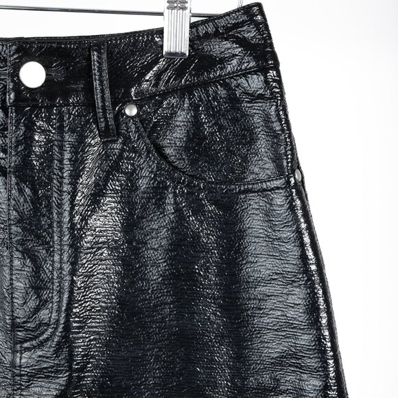 Beaufille Latona Black Patent Faux-Leather Skirt - Picture 5 of 12